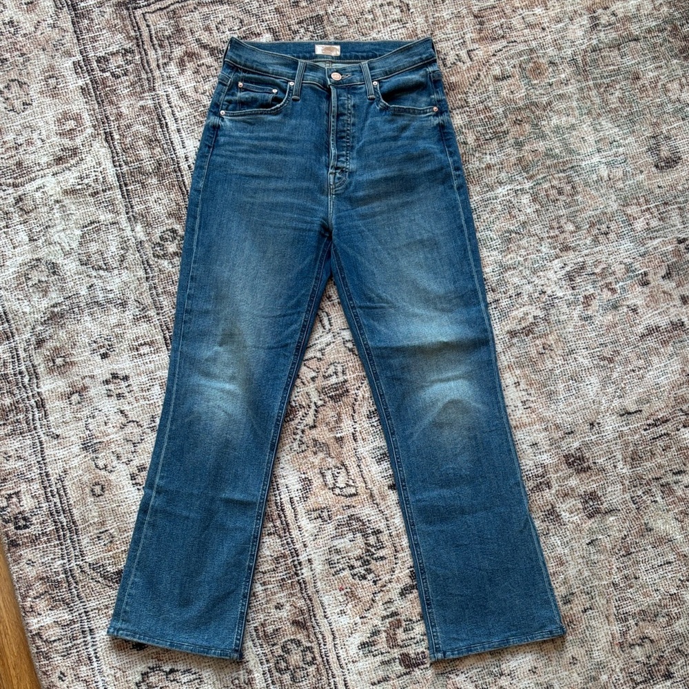 Mother the Tripper Ankle Blue Denim Jeans